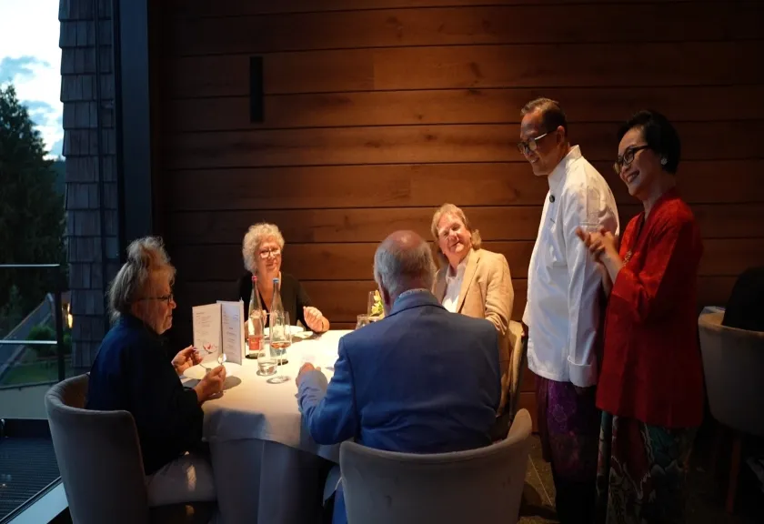 Indonesian cuisine promotion at Schwarzwaldstube, the three-Michelin-starred restaurant at Hotel Traube Tonbach, Germany.